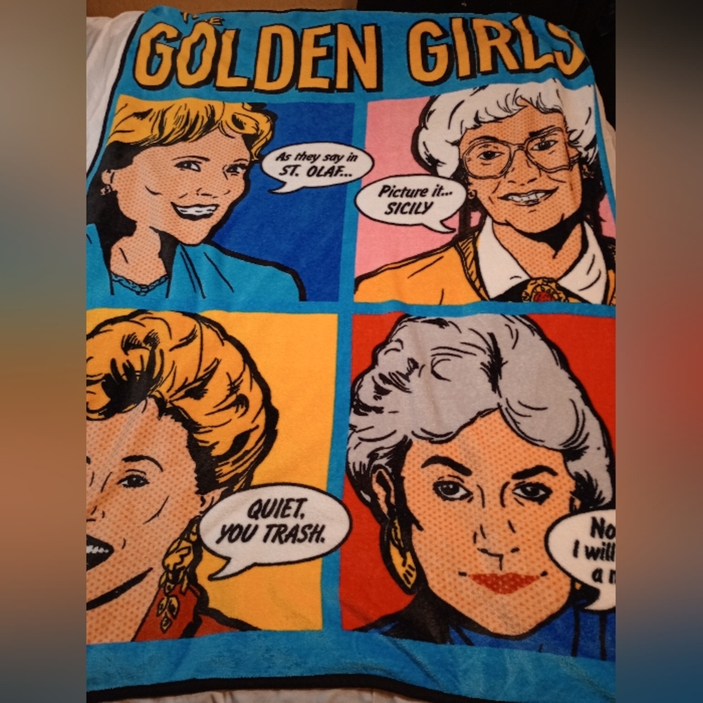 Golden girls blanket like new